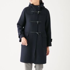 MUJI Women French Wool Mix Duffle Coat